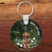 ポープリントフォーエバー愛する名前カーブ文字 キーホルダー (裏面)