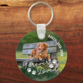 ポープリントフォーエバー愛する名前カーブ文字 キーホルダー (正面)