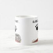 ポープリントフラワーメモリーペットロス コーヒーマグカップ (中央)