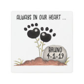 ポープリントフラワーメモリーペットロス メタルプリント (正面)