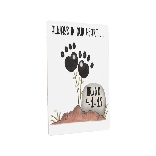 ポープリントフラワーメモリーペットロス メタルプリント (3/4)