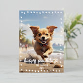 ポープリントフレームカスタムーPETフォトフォイルホリデーカー 箔シーズンカード (立ち正面)