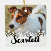 ポープリントペットカスタムの写真 セラミックオーナメント (正面)