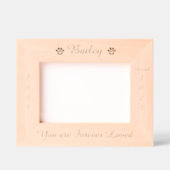 ポープリントペットパーソナライズされたメモリアル木材写真 レーザー彫刻フレーム (正面)