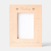 ポープリントペットパーソナライズされたメモリアル木材写真 レーザー彫刻フレーム (正面)