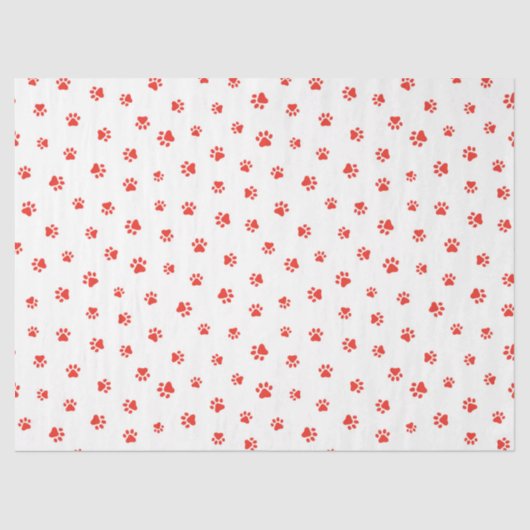 ポープリントペット好き犬猫ペット赤おもしろい 薄葉紙 (正面)