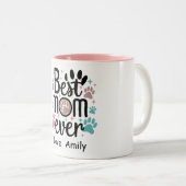 ポープリントマ最高のマーは常に2トーンのコーヒーマグ ツートーンマグカップ (正面右)