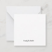 ポープリント付きブリタニー ノートカード (裏面)