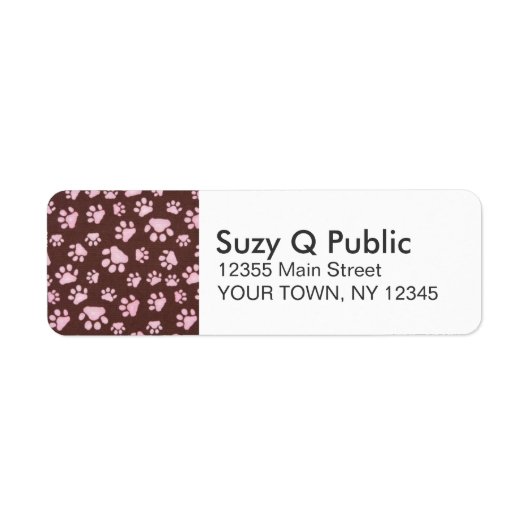ポープリント個人住所 シール (正面)