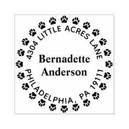 ポープリント差出人住所スタンプ ラバースタンプ