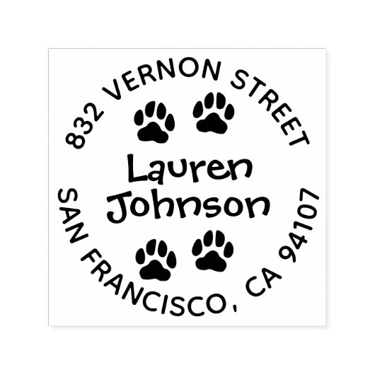 ポープリント差出人住所自己インキングスタンプ セルフインキングスタンプ (デザイン)