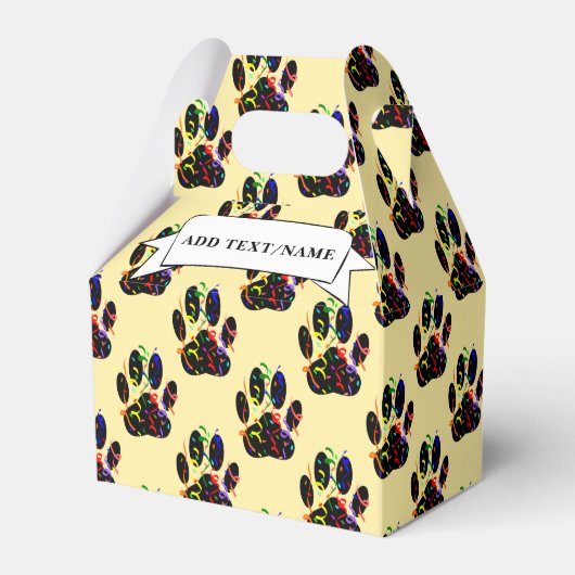 ポープリント紙吹雪及びパーティーストリーマカスタムー フェイバーボックス (正面サイド)