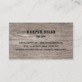 ポープリント素朴なカウボーイトリマー 名刺 (裏面)