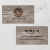 ポープリント素朴なカウボーイトリマー 名刺 (正面/裏面)