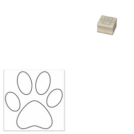 ポープリント離れの輪郭ペット猫ドッグシンプル小 ラバースタンプ