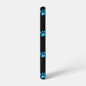 ポープリント電話ケース(黒と青) SAMSUNG GALAXYケース (左側面)