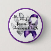 ポープリント4月動物虐待認識度月 缶バッジ (正面)