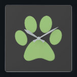 ポープリント スクエア壁時計<br><div class="desc">おもしろいポープリントデザイン動物愛好家!</div>