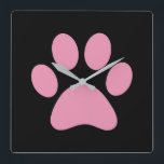 ポープリント        スクエア壁時計<br><div class="desc">おもしろいポープリントデザイン動物愛好家!</div>