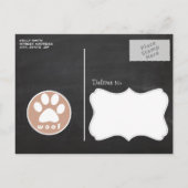 ポープリント;ベビーブルー丸 インビテーションポストカード (裏面)