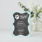 ポープリント;ベビーブルー丸 インビテーションポストカード (スタンド正面)