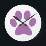 ポープリント     ラウンド壁時計<br><div class="desc">おもしろいポープリントデザイン動物愛好家!</div>