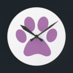 ポープリント     ラウンド壁時計<br><div class="desc">おもしろいポープリントデザイン動物愛好家!</div>