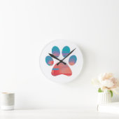 ポープリント ラウンド壁時計 (ホーム)