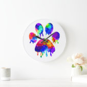 ポープリント ラージ壁時計 (ホーム)