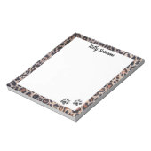 ポープリント!猫テーマパーソナライズされたノートパッド ノートパッド (回転)