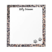 ポープリント!猫テーマパーソナライズされたノートパッド ノートパッド (正面)