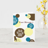 ポープリントn円ドッグカード カード (黄色い花)