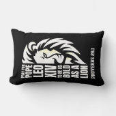 ポープレオ14世ライオンカはっきりしたトリック祈りの言葉 ランバークッション (正面)