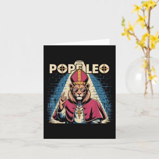 ポープレオ（鳥）ショウジョウコウカンチョウロバートプレヴォスト教皇レオ14世2025 カード (黄色い花)