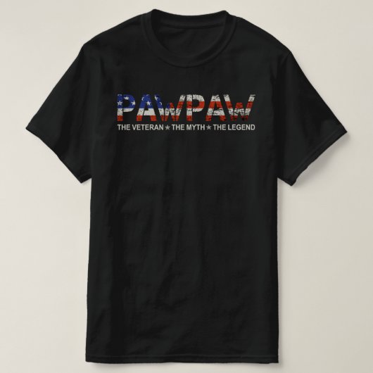 ポープー人神話レジェンド退役軍人 Tシャツ (デザイン正面)