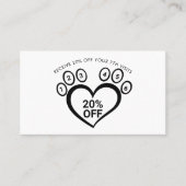 ポーペットグルーミングヴェットロイヤリティ 名刺 (正面)