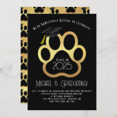 ポーペット獣医師卒業パーティー 招待状 (正面/裏面)