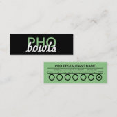 ポーボウルパンチカード ロイヤリティカード (正面/裏面)