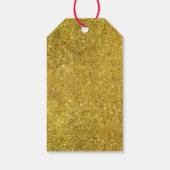 ポーポップ・アートのル祝フェイクグリッターカスタムワイン ギフトタグ (裏面)