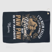 ポーポーは私の名お気に入りの前の日である ゴルフタオル (横)