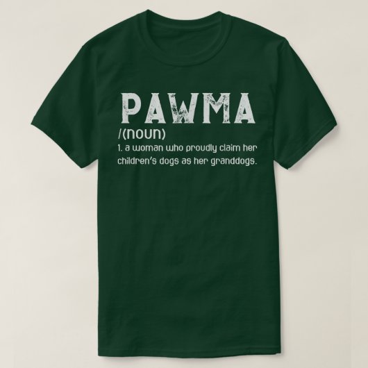 ポーマ定義ガールママ祖母おばあちゃん犬愛犬家 Tシャツ (デザイン正面)