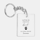 ポーモダンプ印刷悔やみや弔慰写真ペット記念 キーホルダー (正面左)