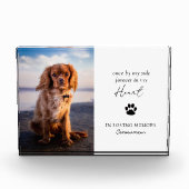 ポーモダンプ印刷悔やみや弔慰死別ペット記念碑 フォトブロック (正面)