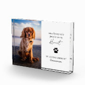 ポーモダンプ印刷悔やみや弔慰死別ペット記念碑 フォトブロック (右)
