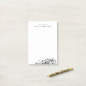 ポーモダンランドプロフェッショナルギフトパーソナライズされた ポストイット (デスク上)