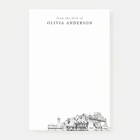 ポーモダンランドプロフェッショナルギフトパーソナライズされた ポストイット (正面)