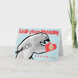 ポーラおもしろいクマベーキングCookie 招待状