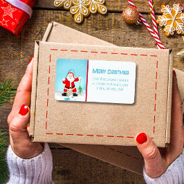 ポーラおもしろいクマ付きサンタアイス魚釣り ラベル