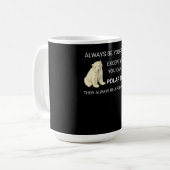 ポーラおもしろいクマ常に自分自身をクマ恋人 コーヒーマグカップ (正面左)