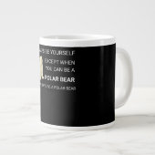 ポーラおもしろいクマ常に自分自身をクマ恋人 ジャンボコーヒーマグカップ (正面右)